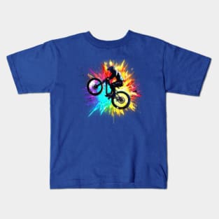 Bike Color Explosion Kids T-Shirt